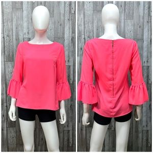 ⭐️Julie Brown NYC Aria Hot Pink Blouse